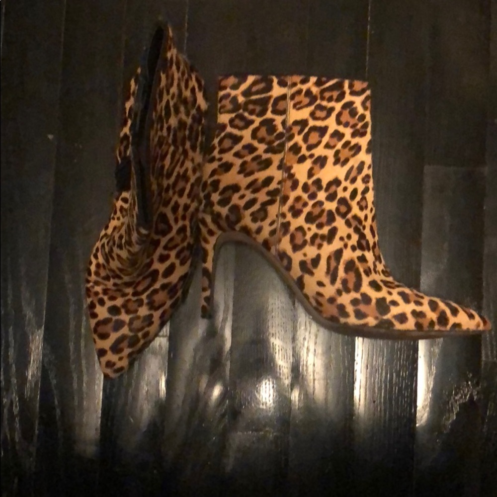 ALDO leopard booties
